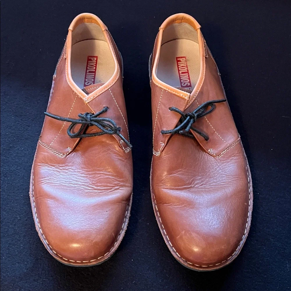 Santiago Brown Men’s Pikolinos Leather Shoes Size 45